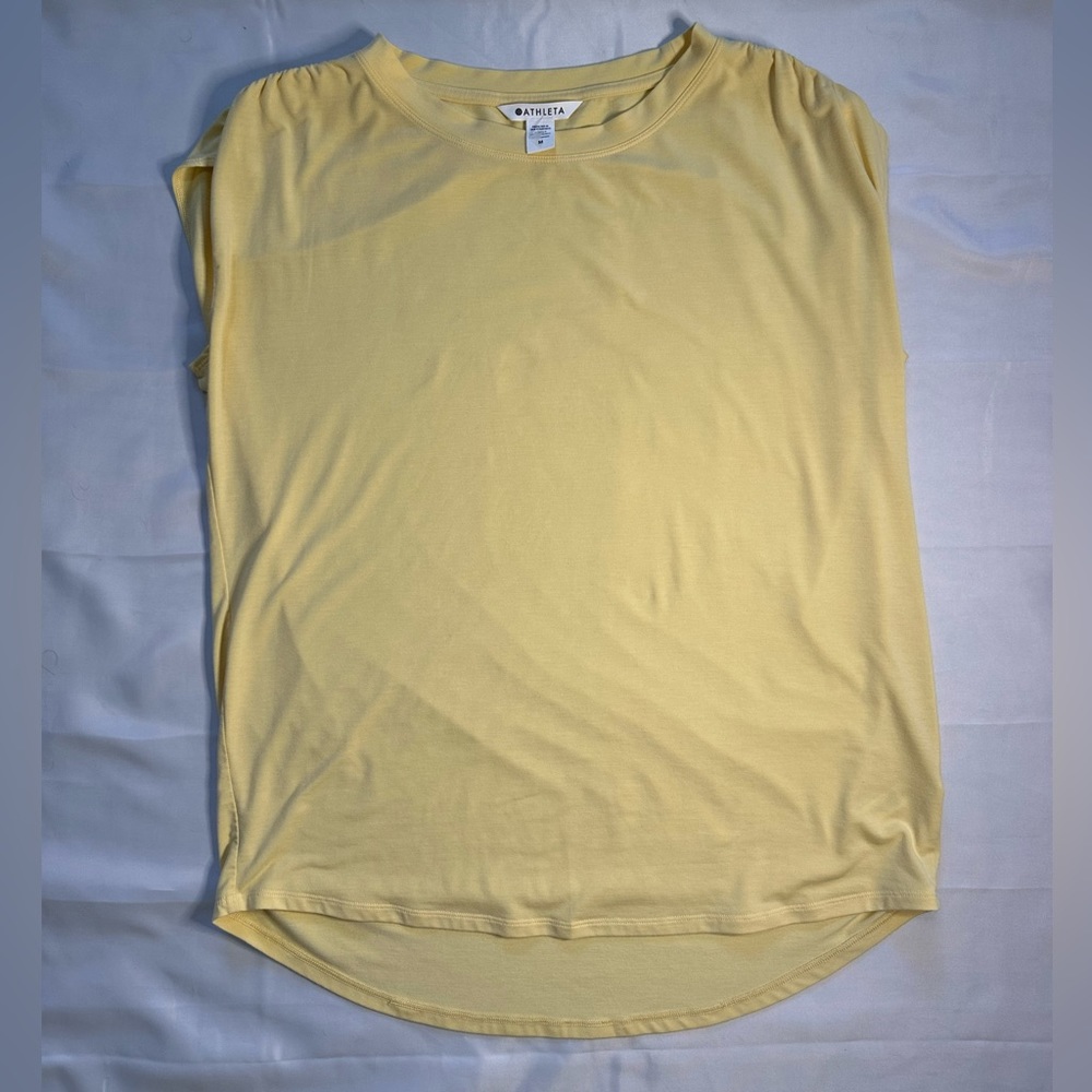 Athleta Yellow Workout Top